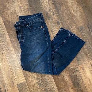 GAP Women's Vintage Slim Mid Rise Jeans in Deep Blue